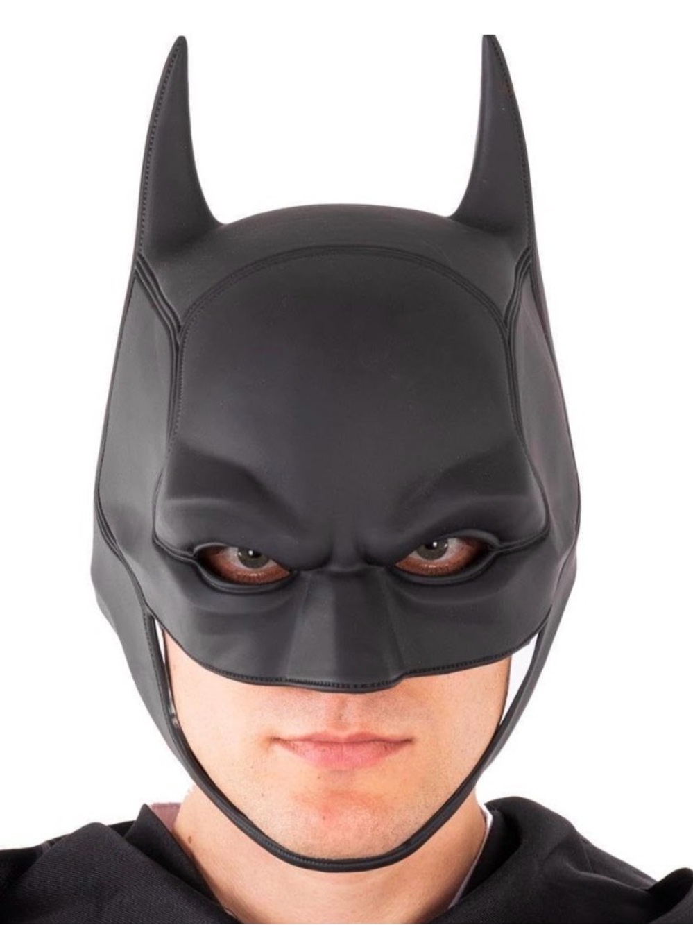 Black Batman-Style Mask Costume Adults or Kids